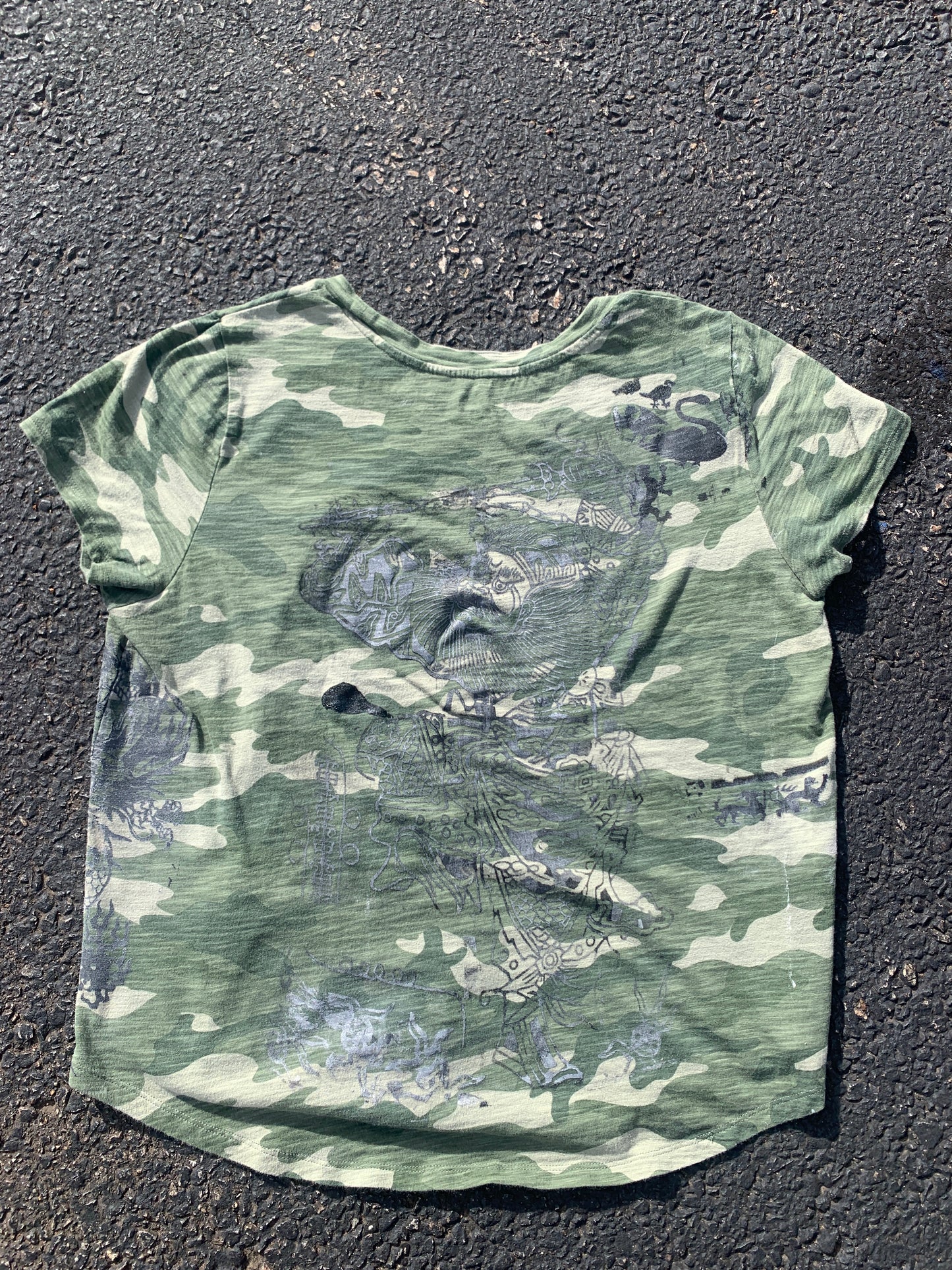 - Camo blamo top