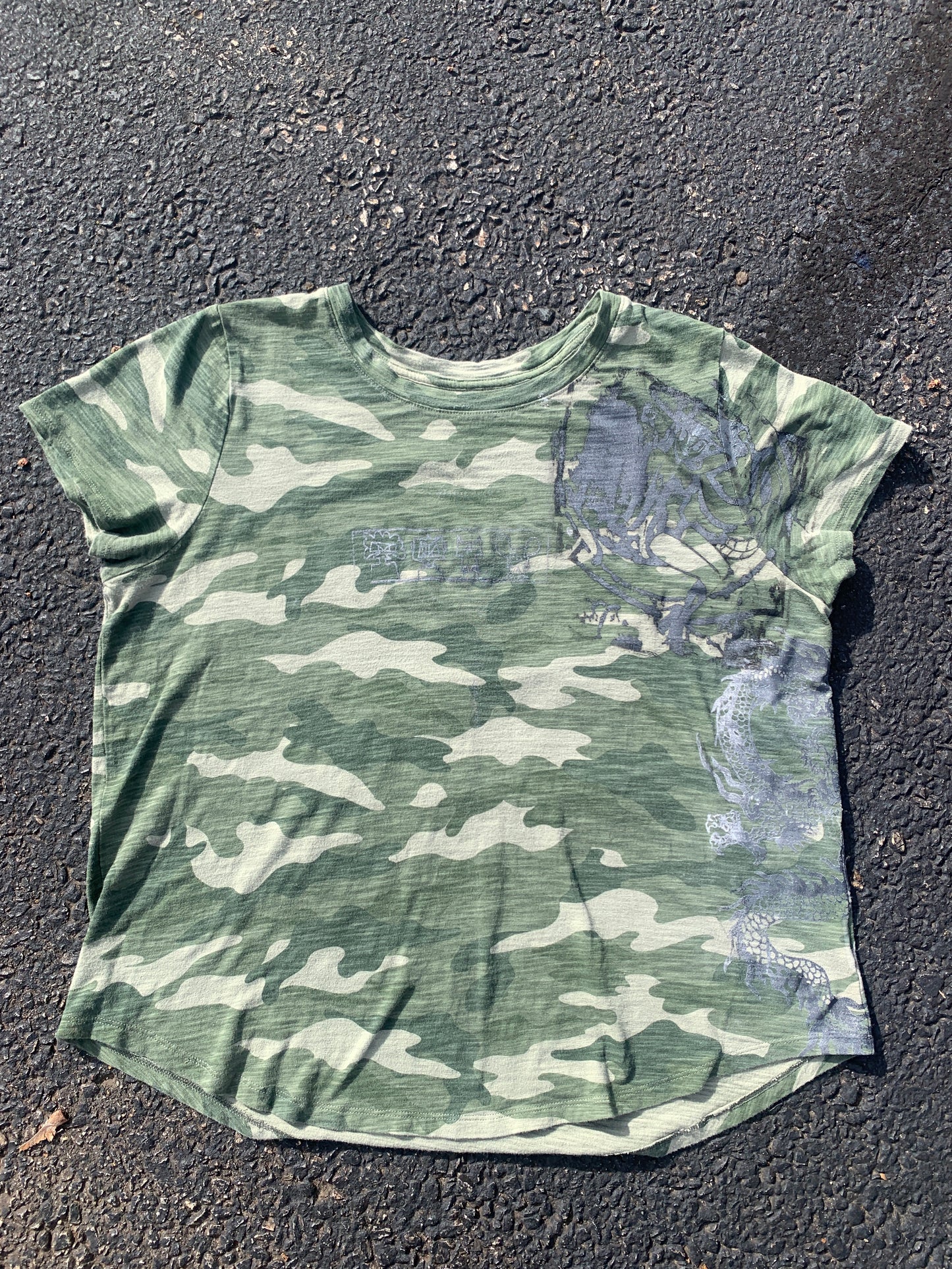 - Camo blamo top